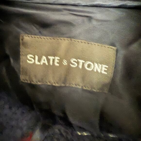 SLATE & STONE | Navy Blue Berkeley Wool Mohair Blend Chunky Cardigan | Small - Picture 7 of 10